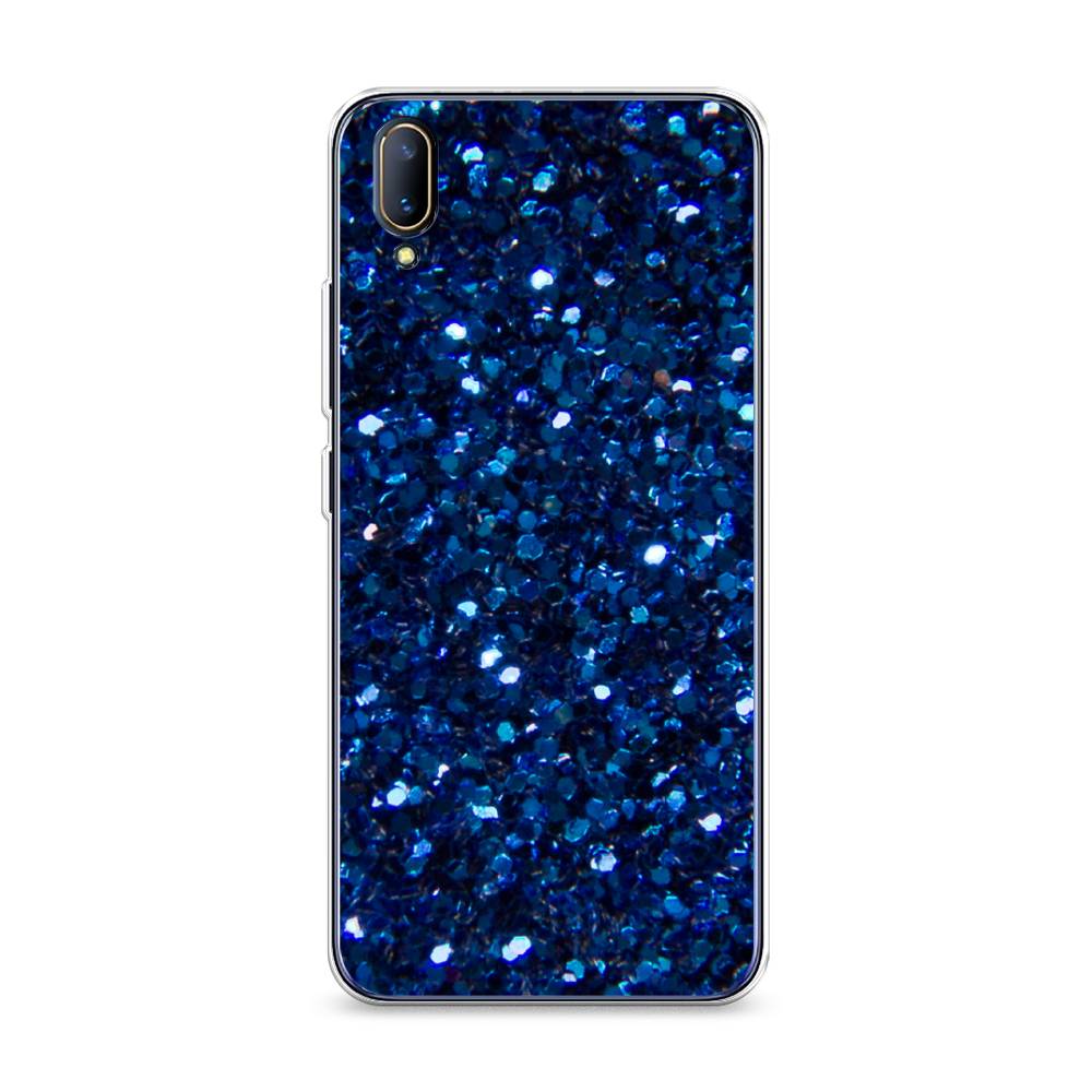 

Силиконовый чехол "Синие блестки рисунок" на Vivo V11 (V11 Pro)