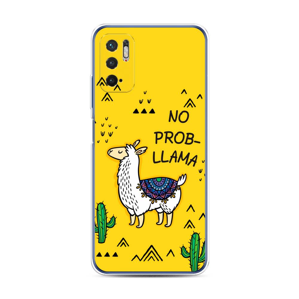 фото Силиконовый чехол "no probllama" на xiaomi redmi note 10t awog