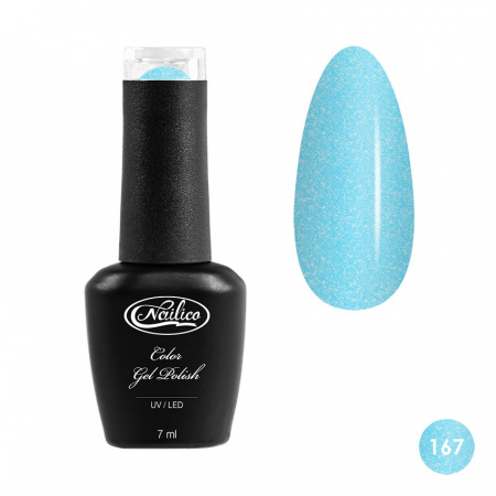 

Гель-лак Nailico № 167 Голубой с шиммером