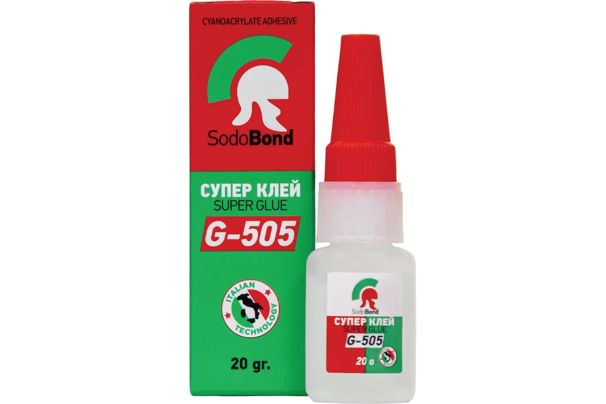 

Суперклей SODOBOND G-505 20 гр 4531140071023, Прозрачный