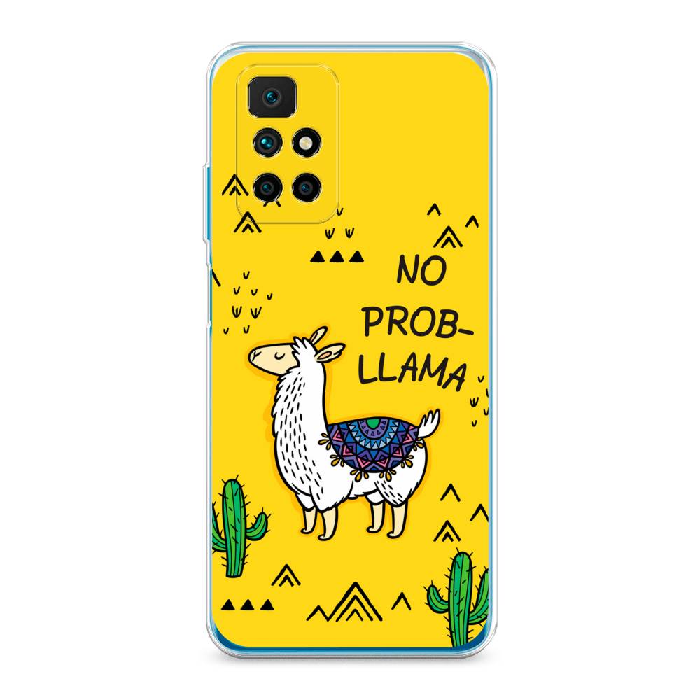 фото Силиконовый чехол "no probllama" на xiaomi redmi note 11 4g china awog