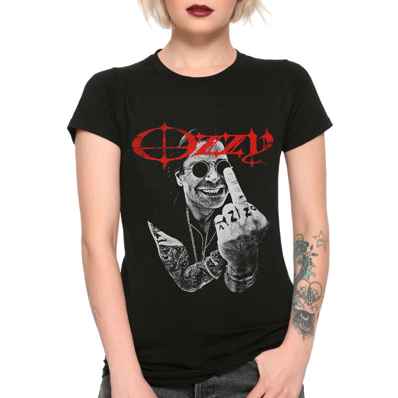 

Футболка женская Dream Shirts Оззи Осборн Женская 10007351 черная 2XL, Оззи Осборн Женская 10007351