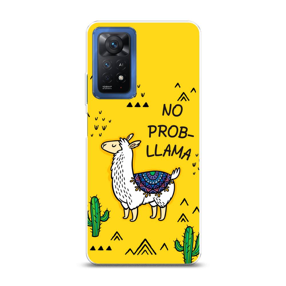 фото Силиконовый чехол "no probllama" на xiaomi redmi note 11 pro awog