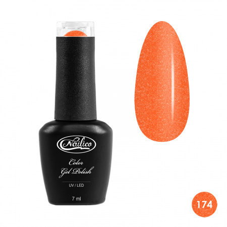 

Гель-лак Nailico № 174 Оранжевый с шиммером