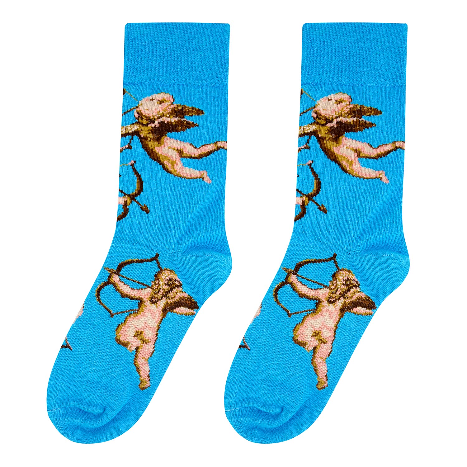 

Носки женские Kawaii factory Купидоны голубые 35-39, Купидоны
