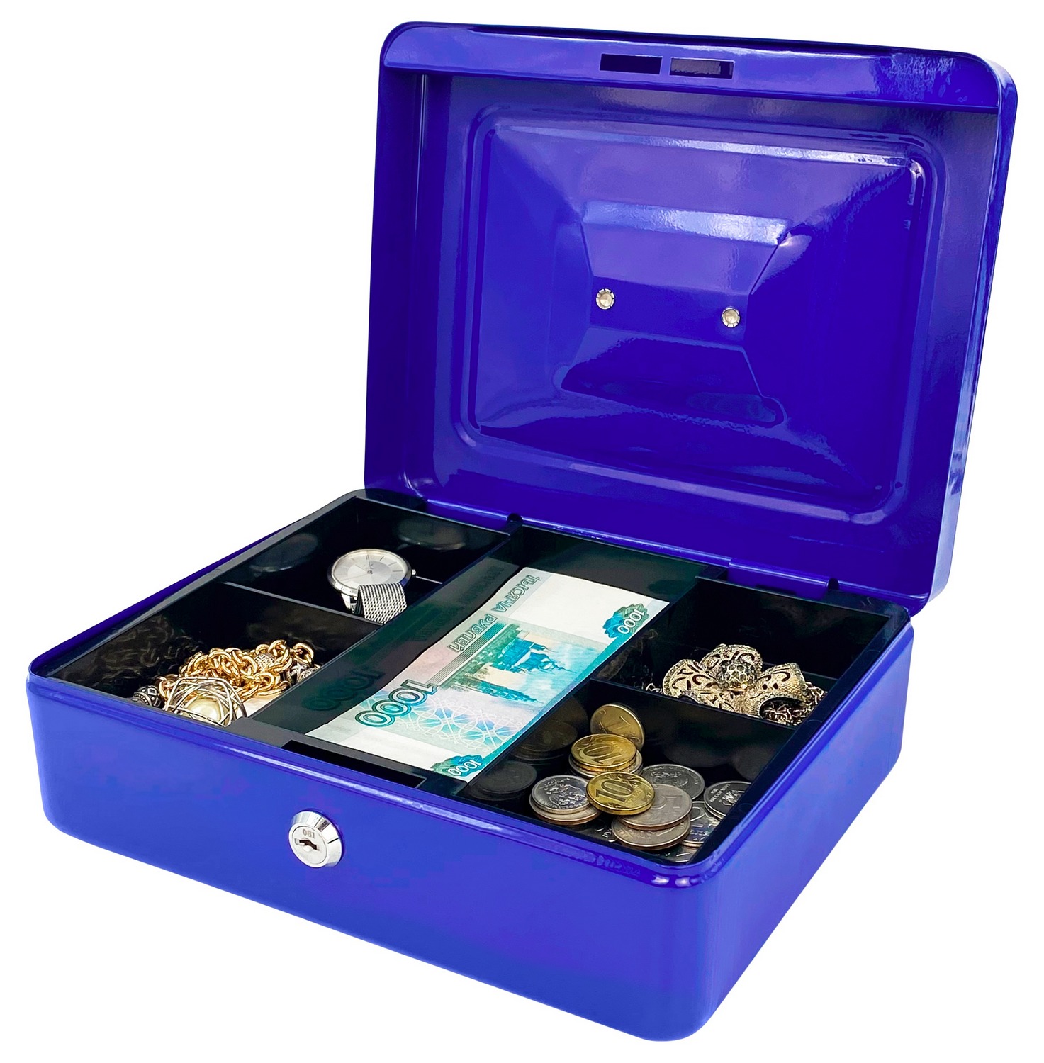 

Денежный ящик HitTOY Cash Safe, 25х20 см, Синий