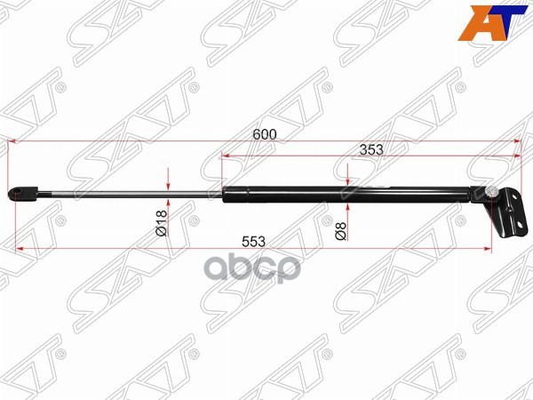 

SAT ST-74825-S9A-003 Амортизатор задней двери HONDA CR-V RD5 01-06 1шт
