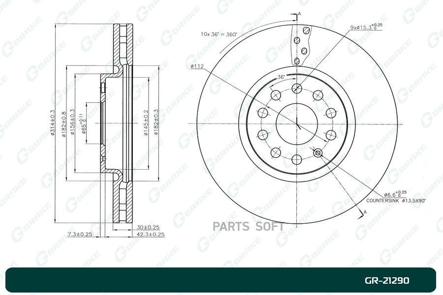 

Диск Тормозной G-Brake Gr-21290 GBRAKE GR21290