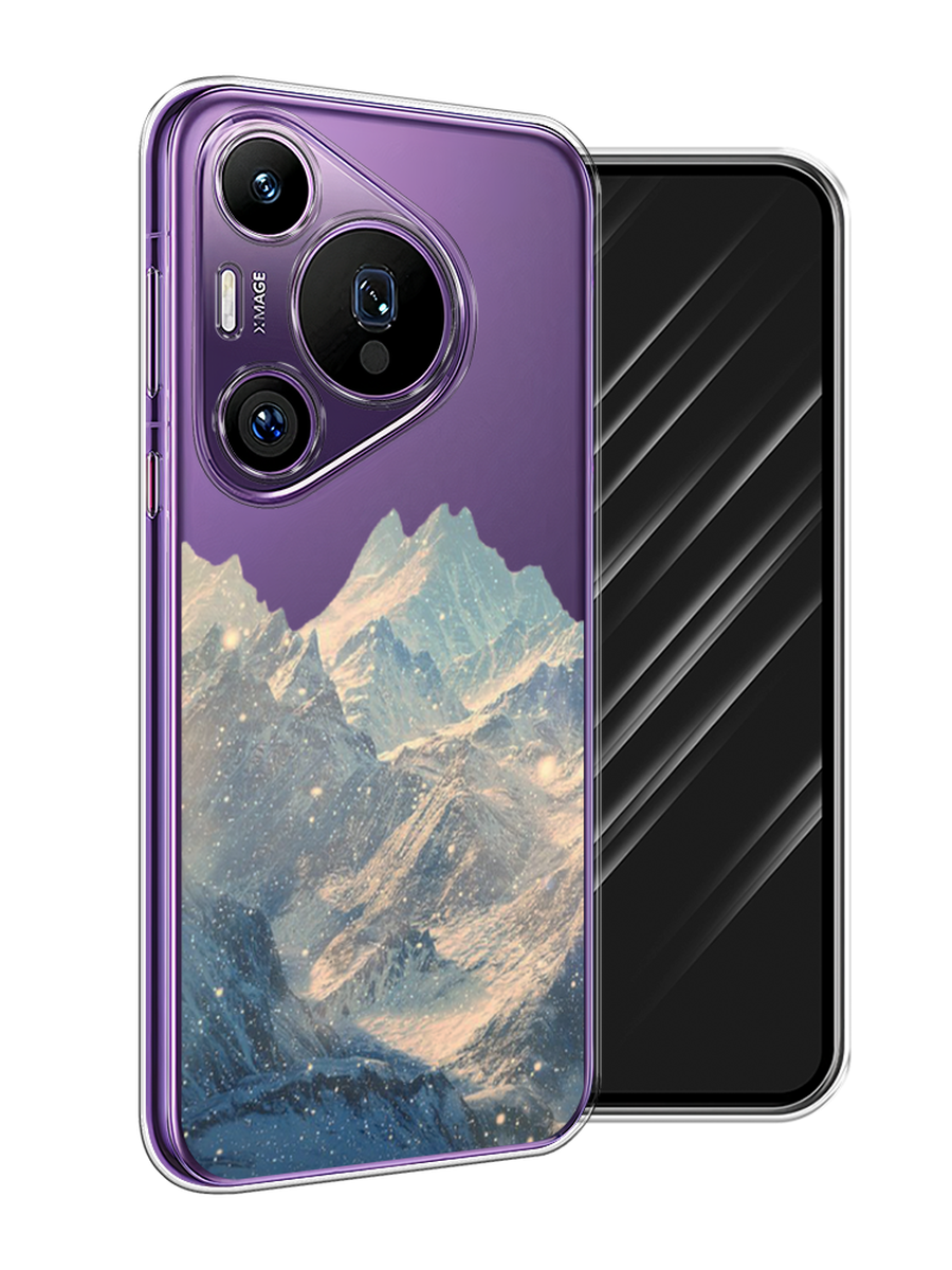 

Чехол Awog на Huawei Pura 70 Pro/70 Pro Plus "Горы арт 2", Серый, 6124150-1