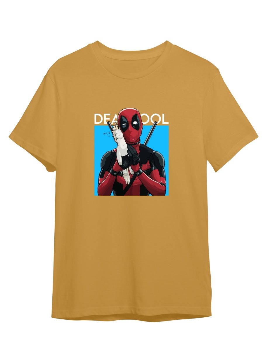 

Футболка унисекс СувенирShop Deadpool/Дэдпул/Marvel 9 желтая 4XL, Deadpool/Дэдпул/Marvel 9