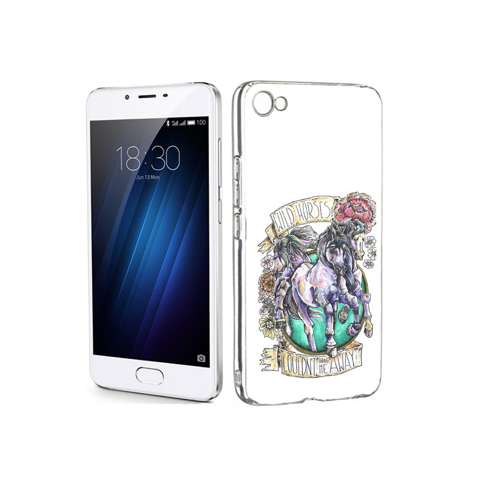 

Чехол MyPads Tocco для Meizu U20 рисунок коней в цветах (PT50622.85.582), Прозрачный, Tocco