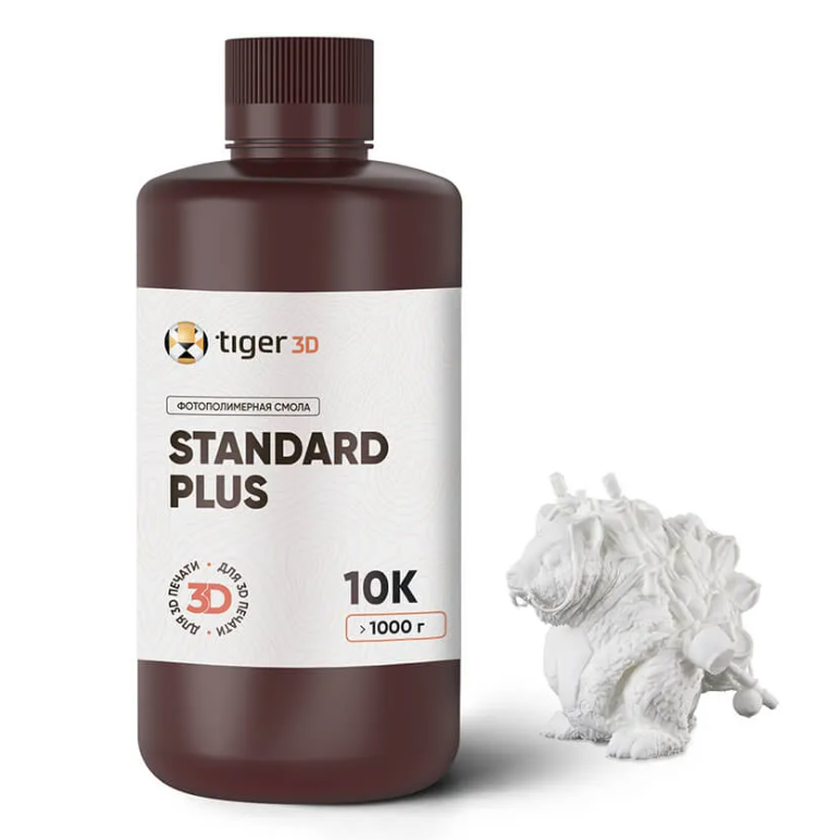 Фотополимерный смола Tiger 3D Standard Plus Resin 10K белый 1 кг