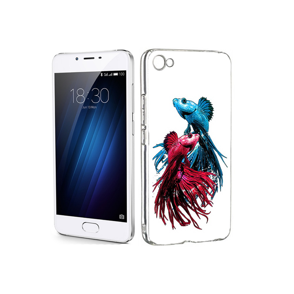 

Чехол MyPads Tocco для Meizu U20 рыбы петушки (PT50622.85.592), Прозрачный, Tocco