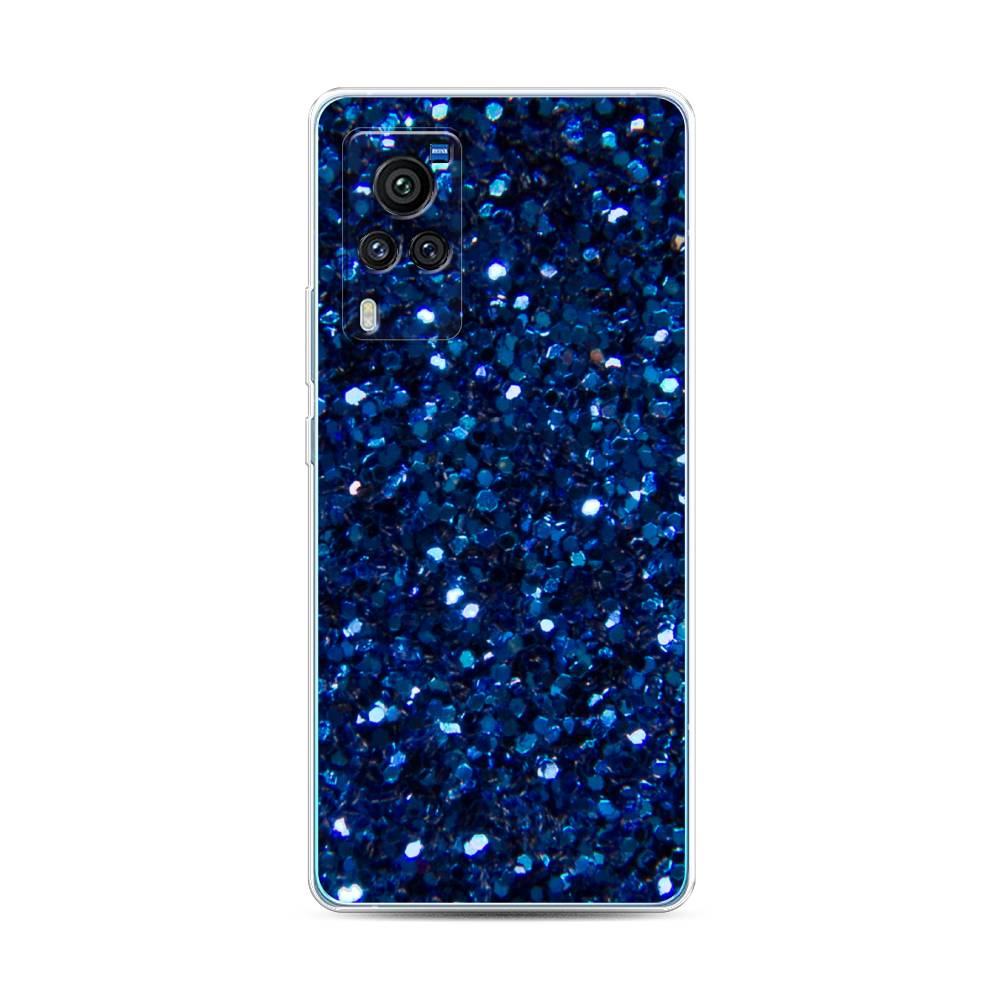 

Силиконовый чехол "Синие блестки рисунок" на Vivo X60 Pro
