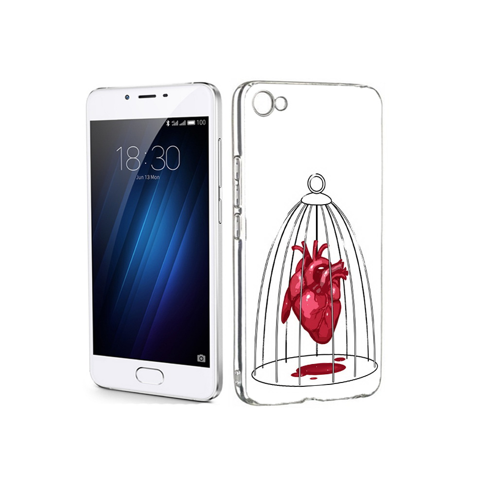 

Чехол MyPads Tocco для Meizu U20 сердце в клетке (PT50622.85.597), Прозрачный, Tocco