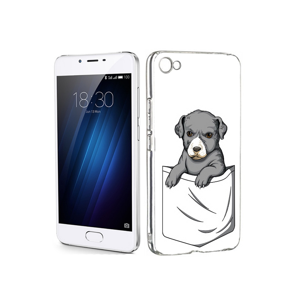 

Чехол MyPads Tocco для Meizu U20 собачка в кармане (PT50622.85.611), Прозрачный, Tocco