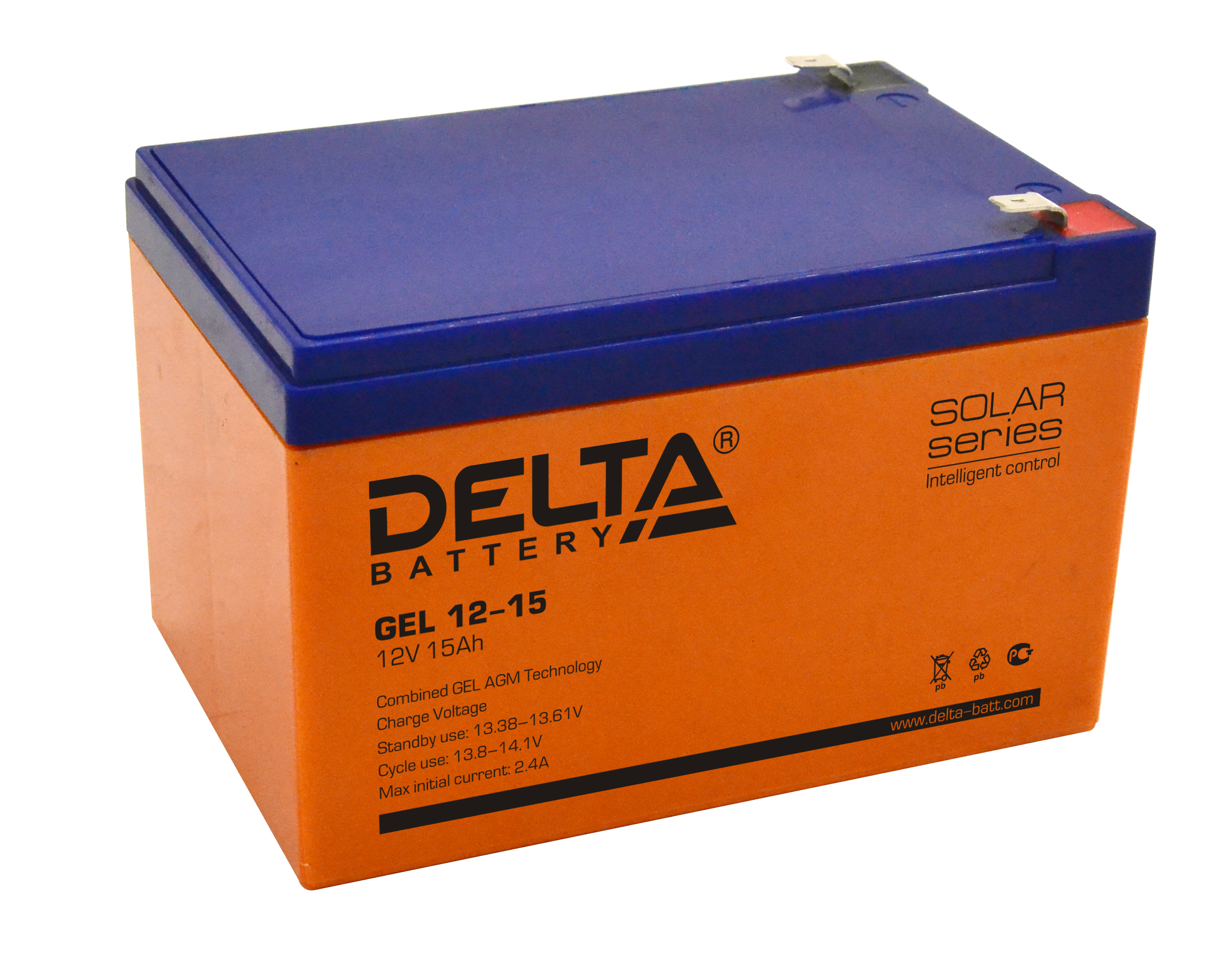 

Аккумуляторная батарея Delta GEL 12-15 (12V / 15Ah), GEL1215Delta
