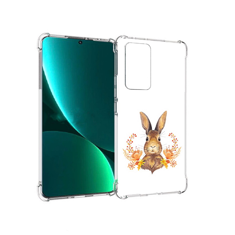 

Чехол MyPads Tocco для Xiaomi 12 Pro зайка в цветах (PT226953.293.349), Прозрачный, Tocco