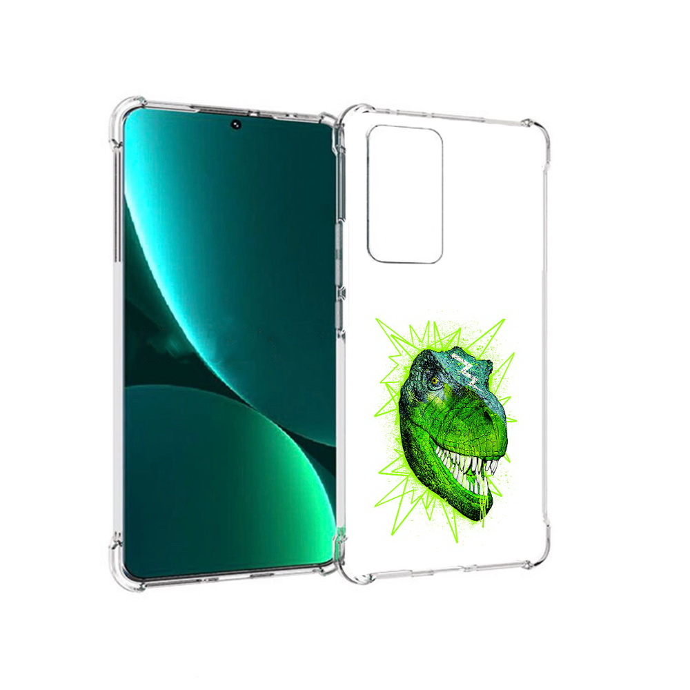 

Чехол MyPads Tocco для Xiaomi 12 Pro зеленый динозавр (PT226953.293.358), Прозрачный, Tocco