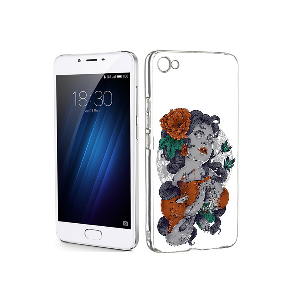

Чехол MyPads Tocco для Meizu U20 темная девушка с лисой (PT50622.85.639), Прозрачный, Tocco