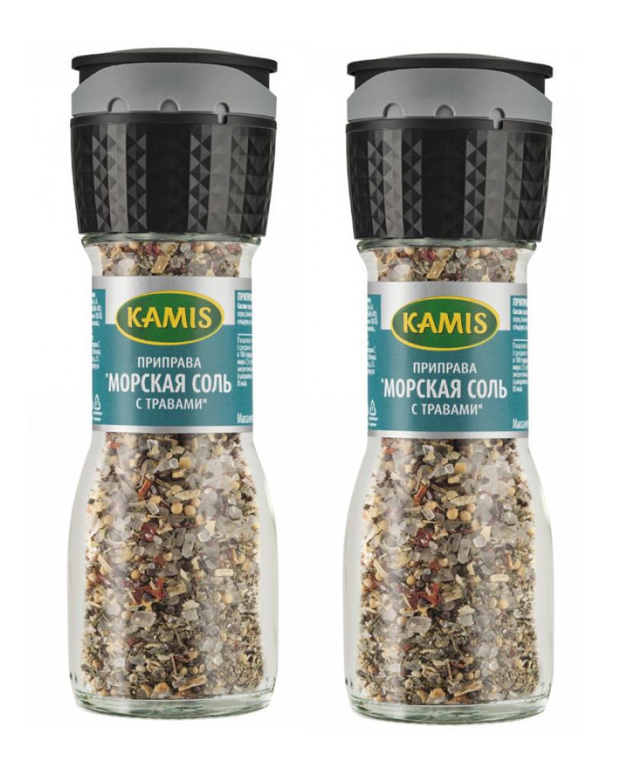 

Морская соль с травами Kamis мельница, 2 шт х 78 г