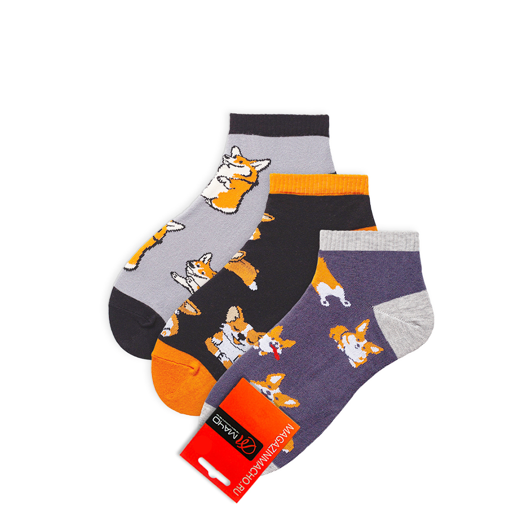 Комплект носков унисекс Мачо коргиСП разноцветных 36-38