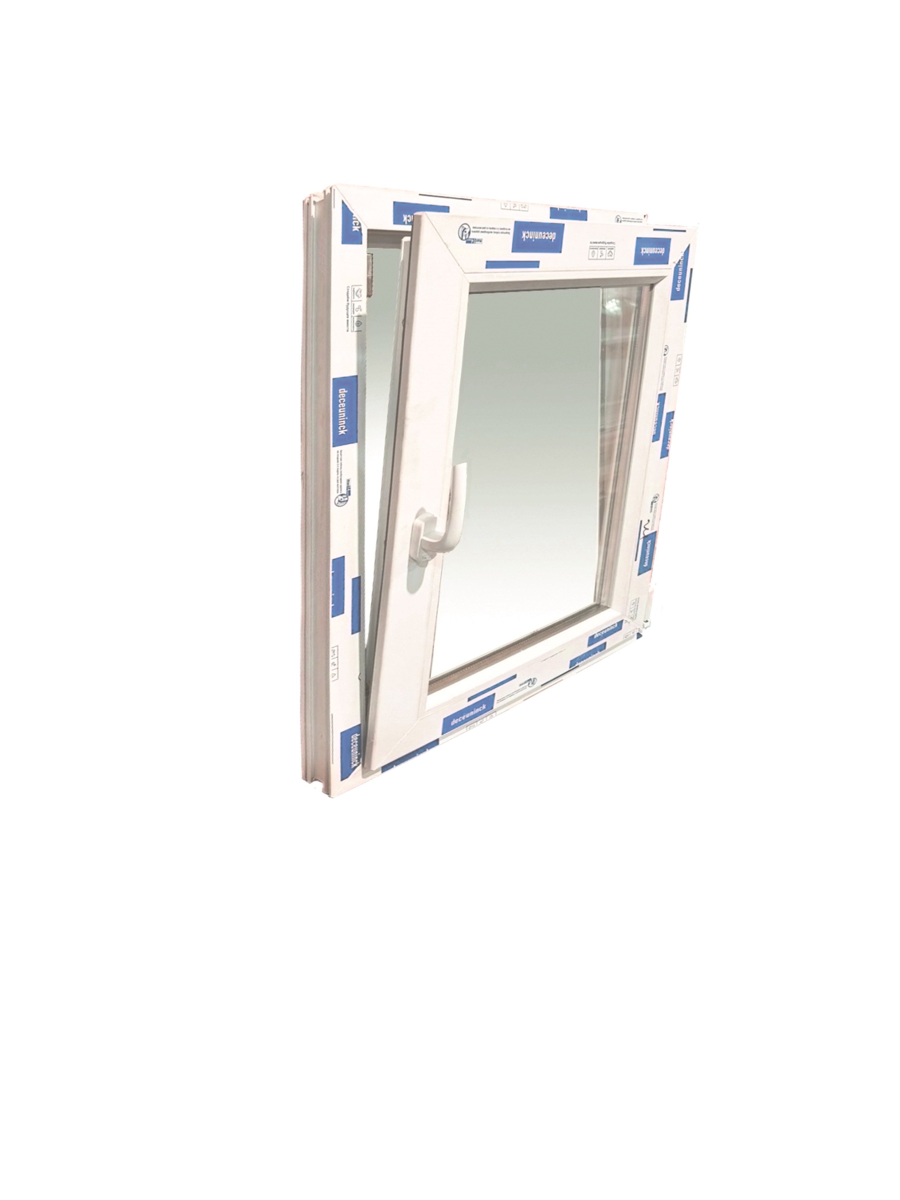 Окно ПВХ Deceuninck 600х900 поворотно-откидное с одним стеклом 4мм PLPO0600900604М