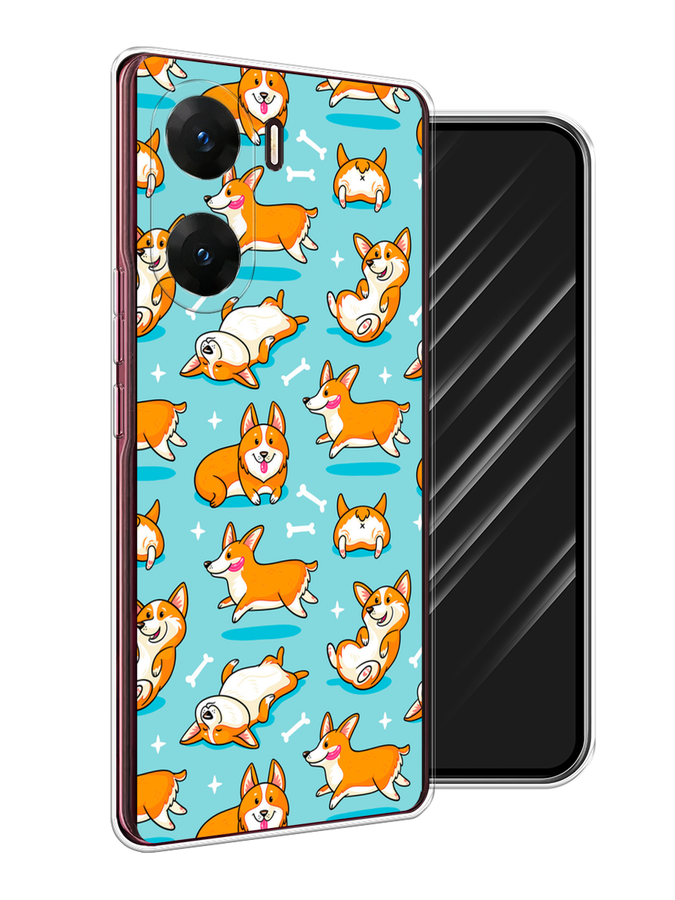 

Чехол Awog на Vivo V29e "Веселые корги", Коричневый, 269450-1