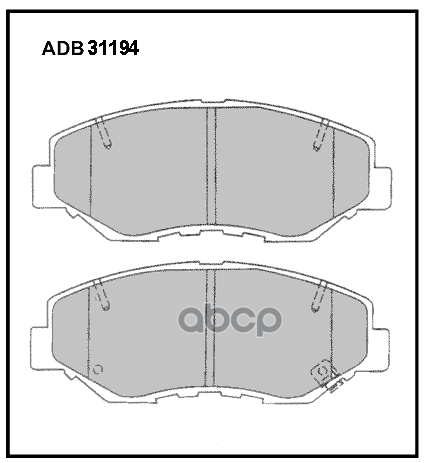 

Тормозные колодки ALLIED NIPPON передние дисковые ADB31194