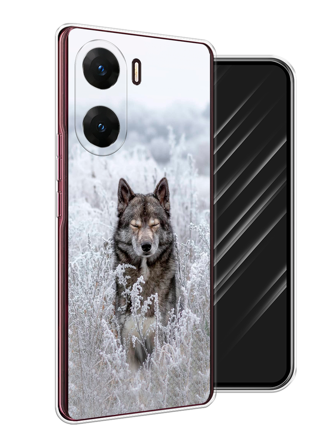 

Чехол Awog на Vivo V29e "Волк в поле", Белый;черный, 269450-1