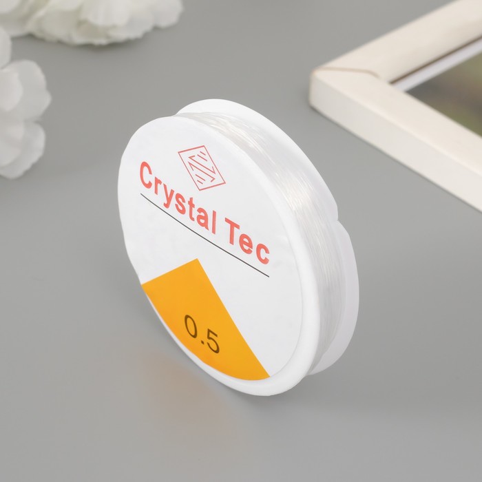 

Нить силиконовая Crystal Tec 10345514, 0,5 мм, 15 м, белый, Crystal Tec