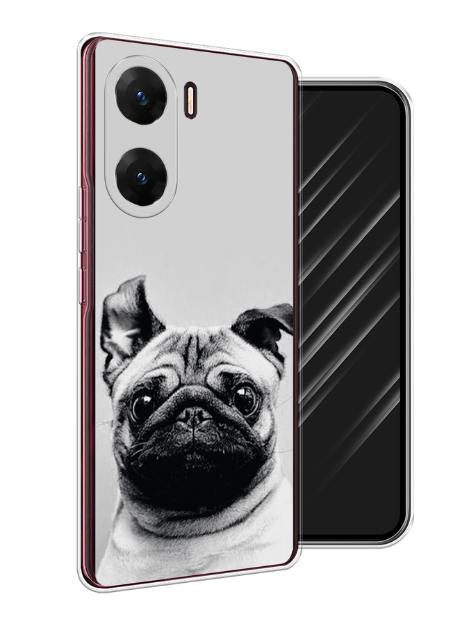 

Чехол Awog на Vivo V29e "Ушастый мопс", Серый, 269450-1