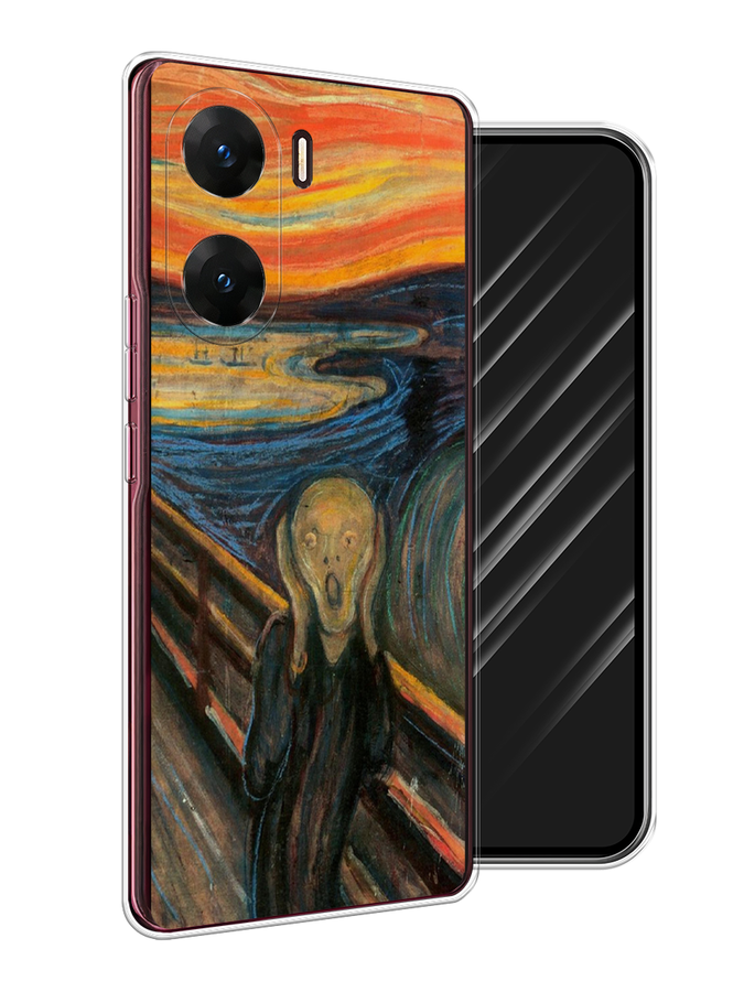 

Чехол Awog на Vivo V29e "Крик", Оранжевый;синий;серый, 269450-1