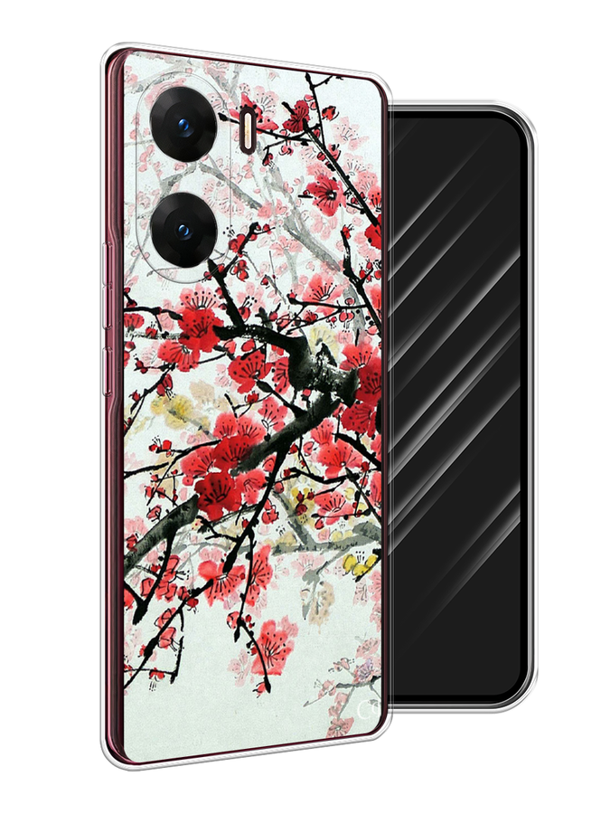 

Чехол Awog на Vivo V29e "Сакура", Розовый;черный, 269450-1