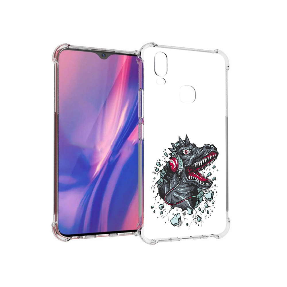

Чехол MyPads Tocco для Vivo Y11 Нарисованный динозавр в наушниках (PT144890.422.124), Прозрачный, Tocco
