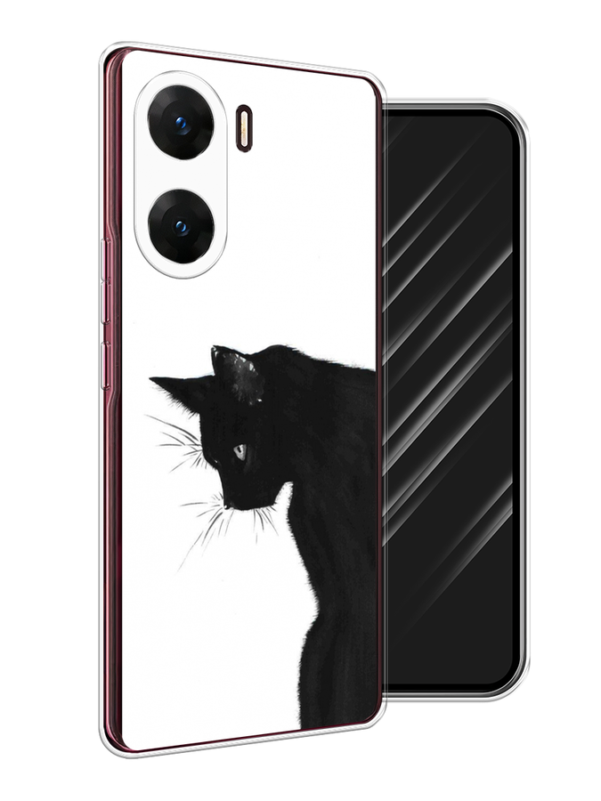 

Чехол Awog на Vivo V29e "Black cat", Черный;белый, 269450-1