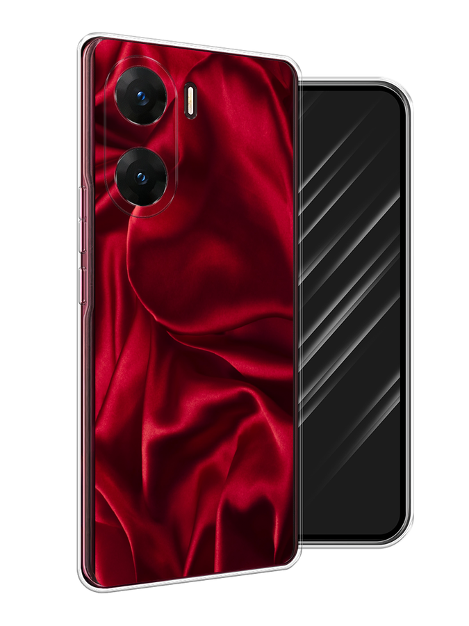 

Чехол Awog на Vivo V29e "Текстура красный шелк", 269450-1