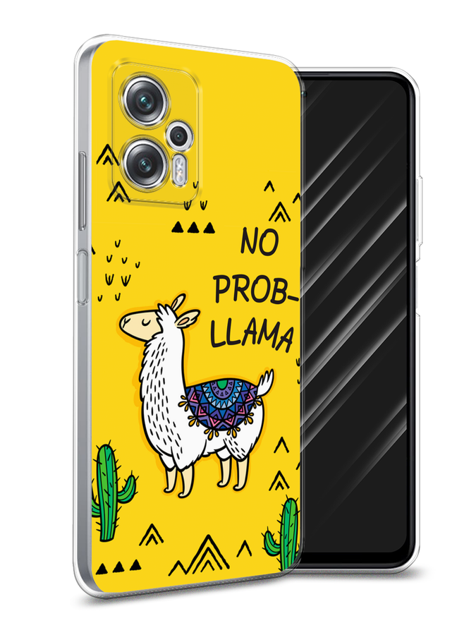 

Чехол Awog на Poco X4 GT/Redmi Note 11T Pro/11T Pro Plus "No probLLama", Разноцветный, 315550-2