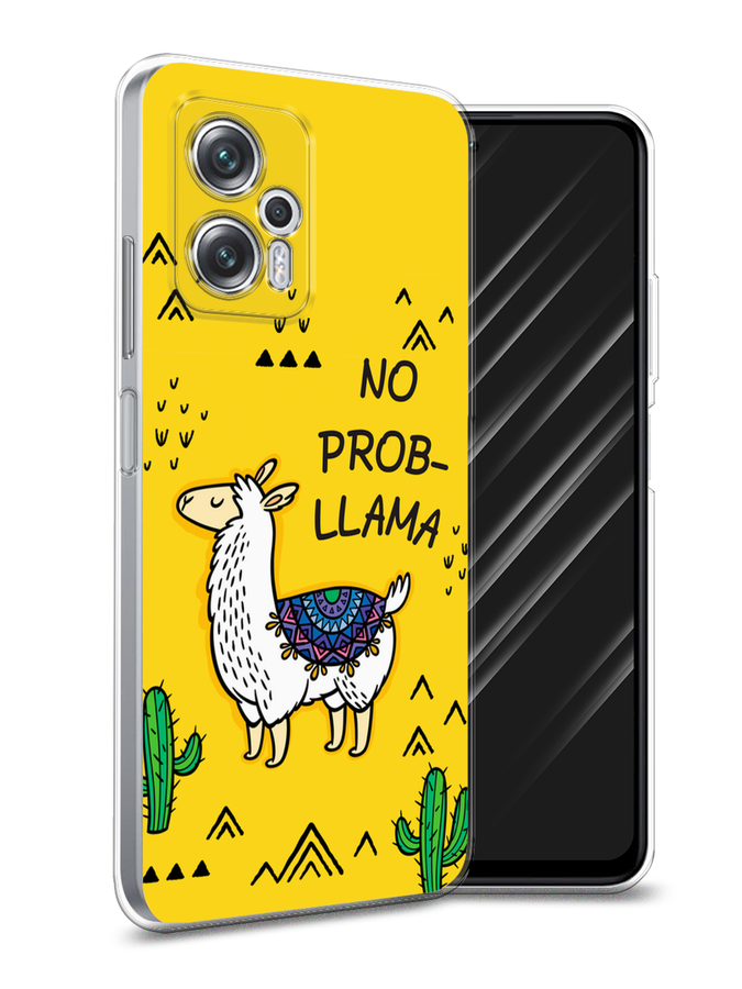 

Чехол Awog на Poco X4 GT/Redmi Note 11T Pro/11T Pro Plus "No probLLama", Разноцветный, 315250-2