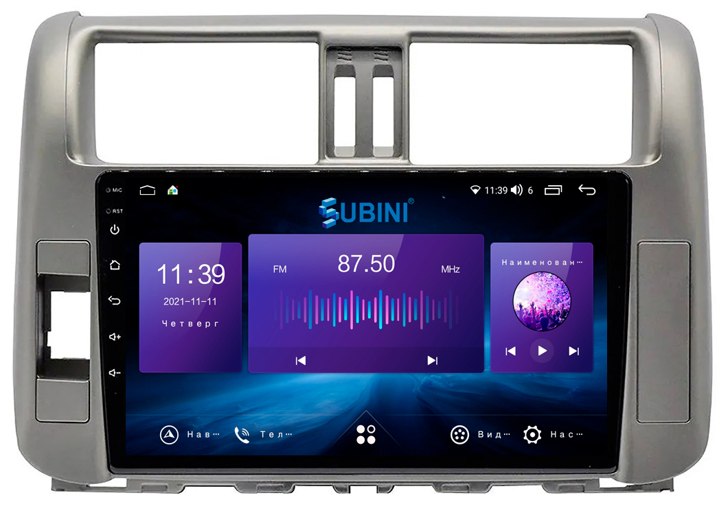 

Автомагнитола для Toyota Land Cruiser Prado (150) 2009-2013, 6/128 ГБ IPS 9, 2din, Land Cruiser Prado (150) 2009-2013