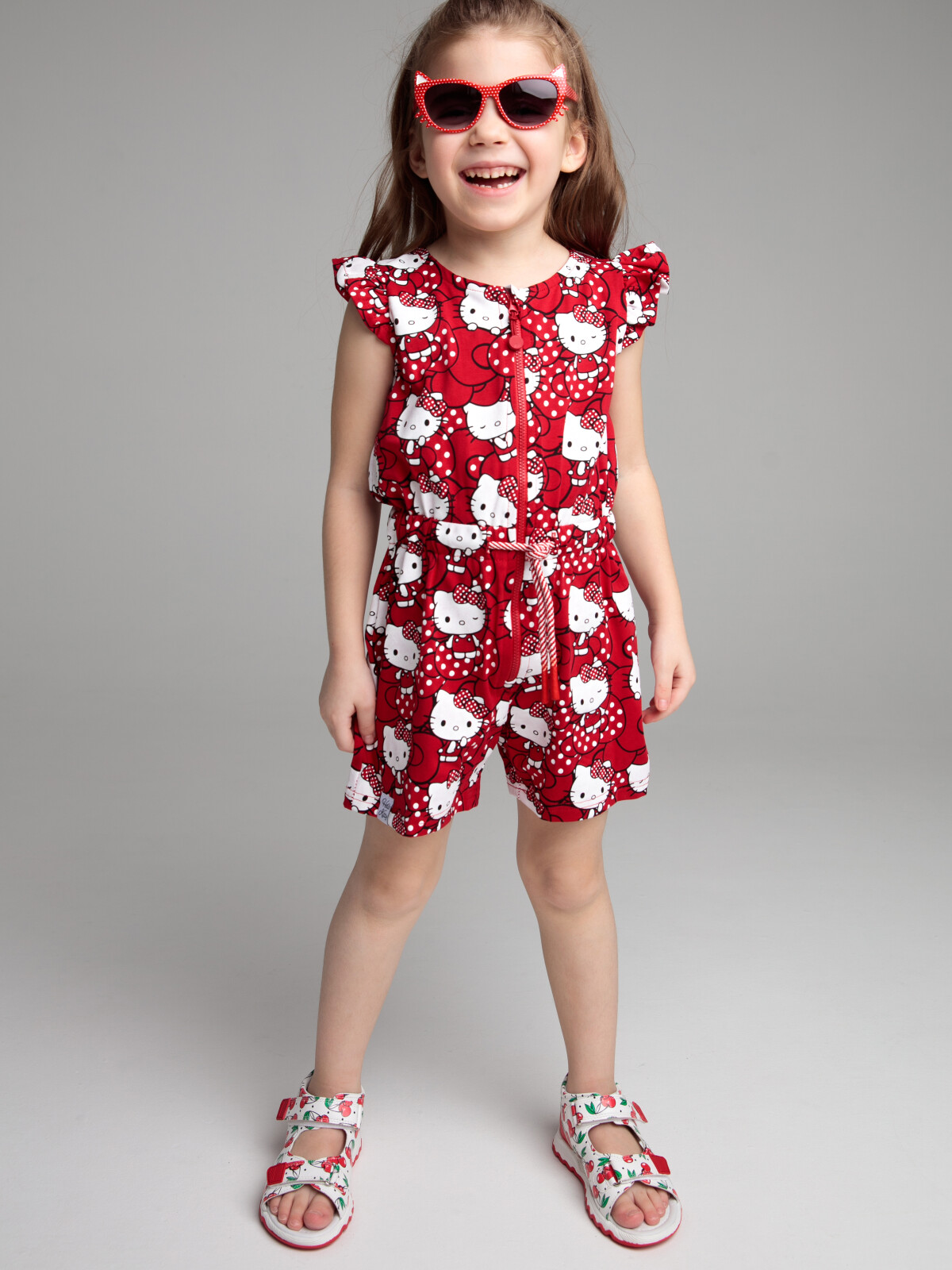 

Комбинезон детский PlayToday Kids 12342078, красный, белый, 110, 12342078