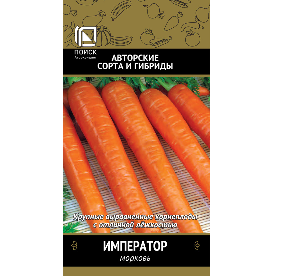 

Семена морковь Император Поиск 78157 1 уп., Морковь Император 2гр. (ув. разм. б/п) (Поиск)