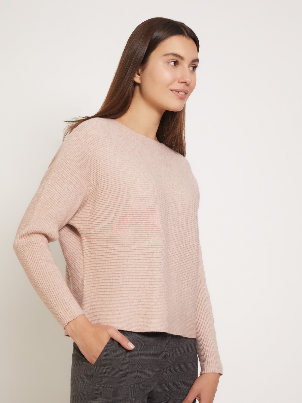 

Джемпер женский Zolla 021346143012 розовый L, 021346143012