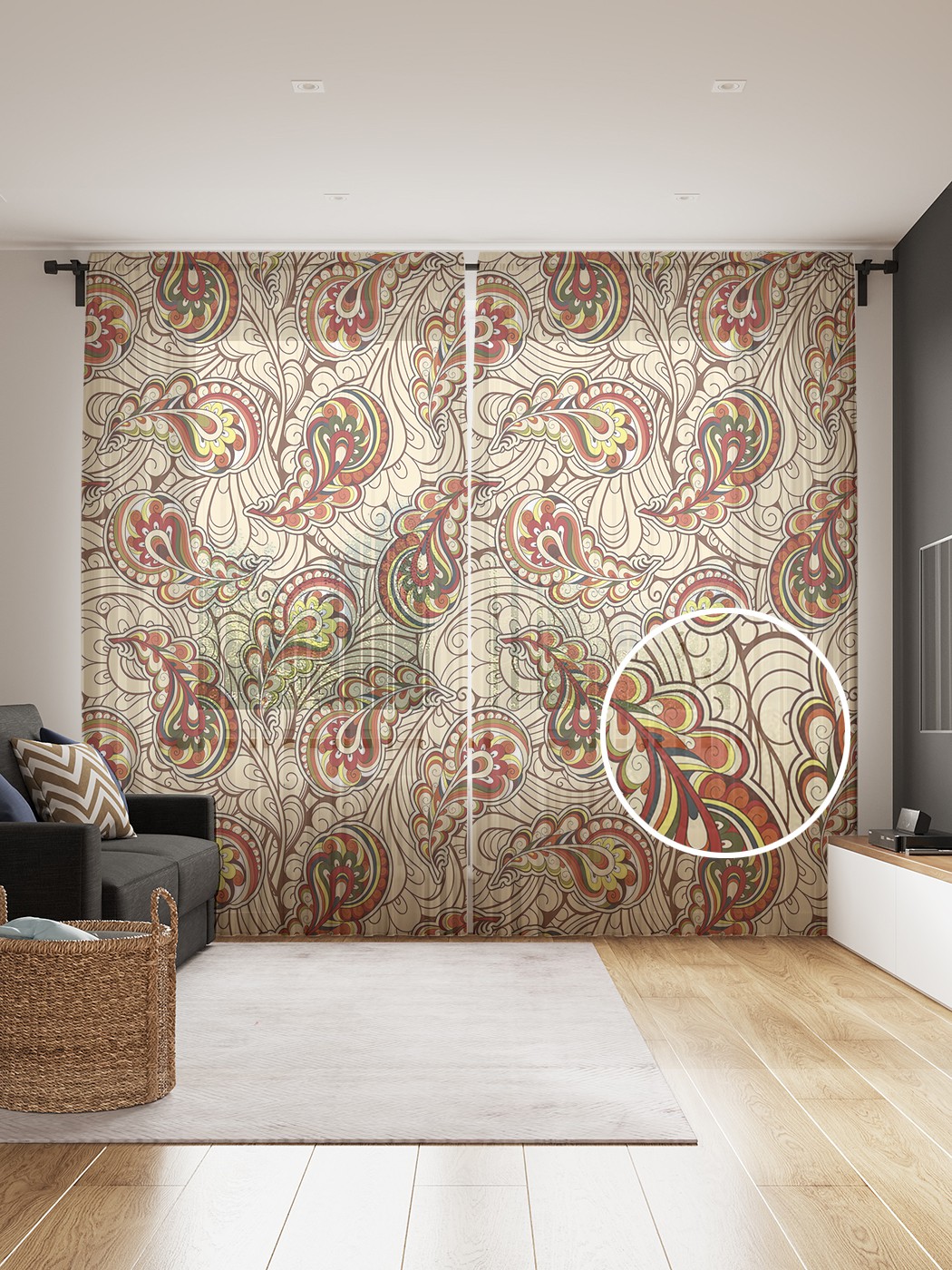 

Фототюль JoyArty "Цветы и лепестки", 145x265см (2 полотна со шторной лентой + 50 крючков), Цветы и лепестки