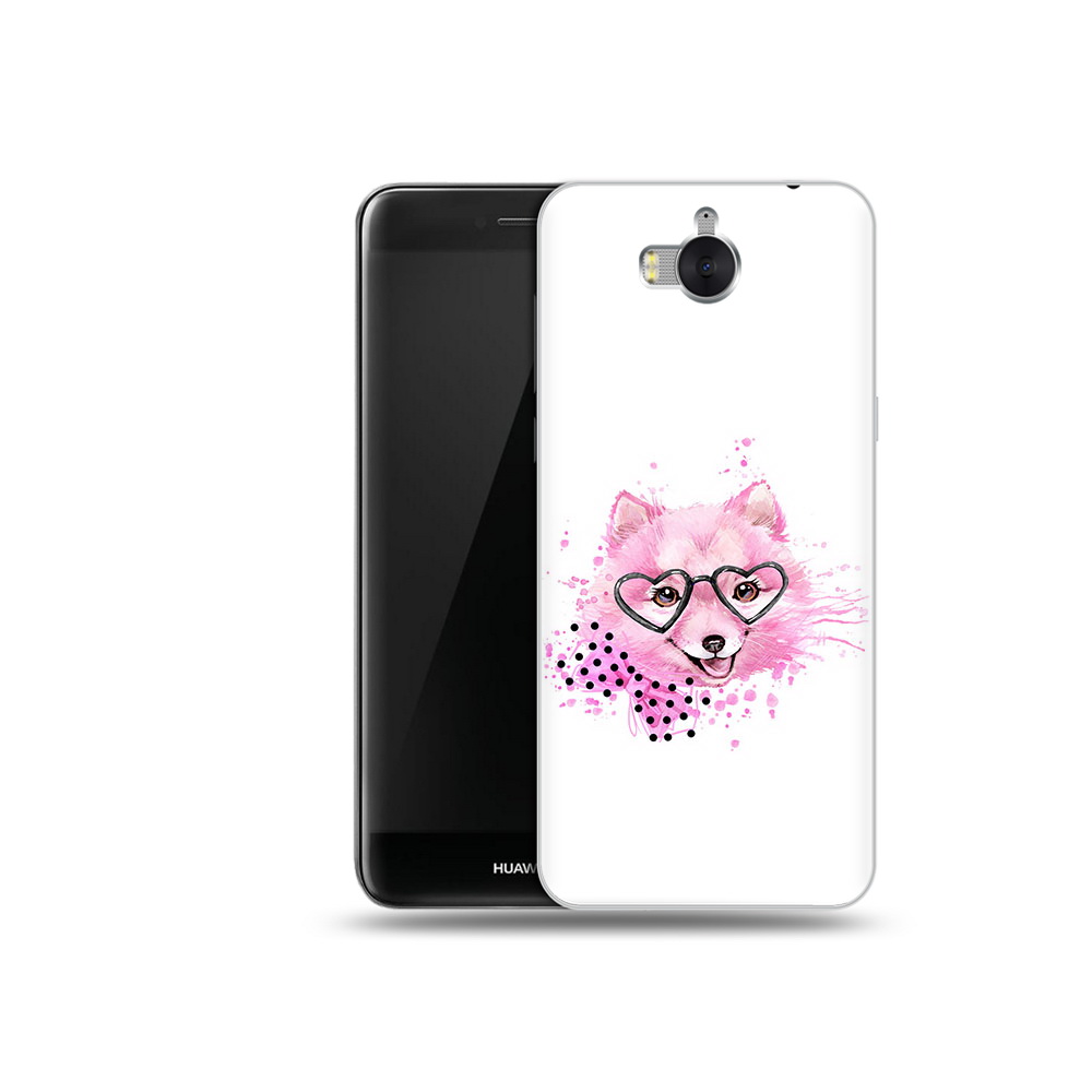 

Чехол MyPads Tocco для Huawei Y5 розовый волченок (PT91582.58.585), Прозрачный, Tocco