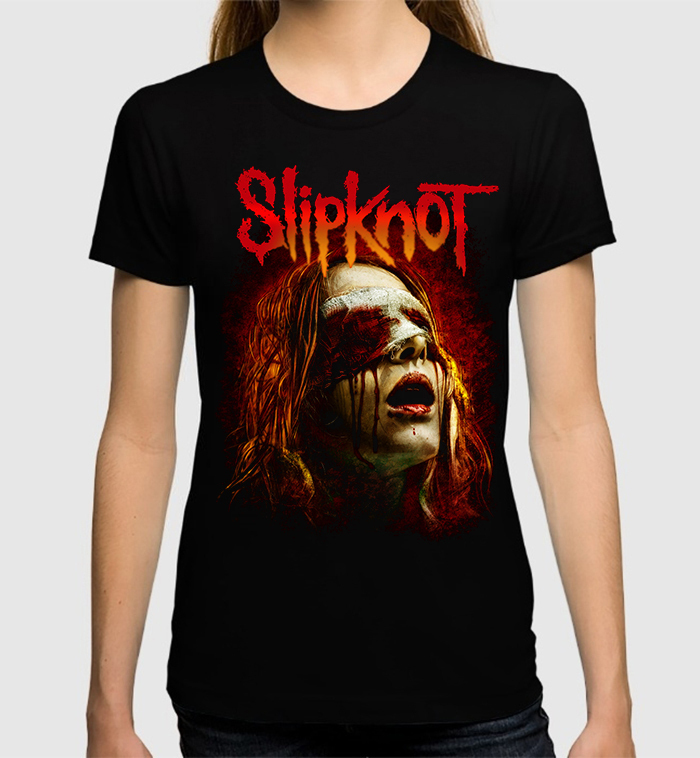 

Футболка женская Dream Shirts Slipknot Женская 10007511 черная L, Slipknot Женская 10007511