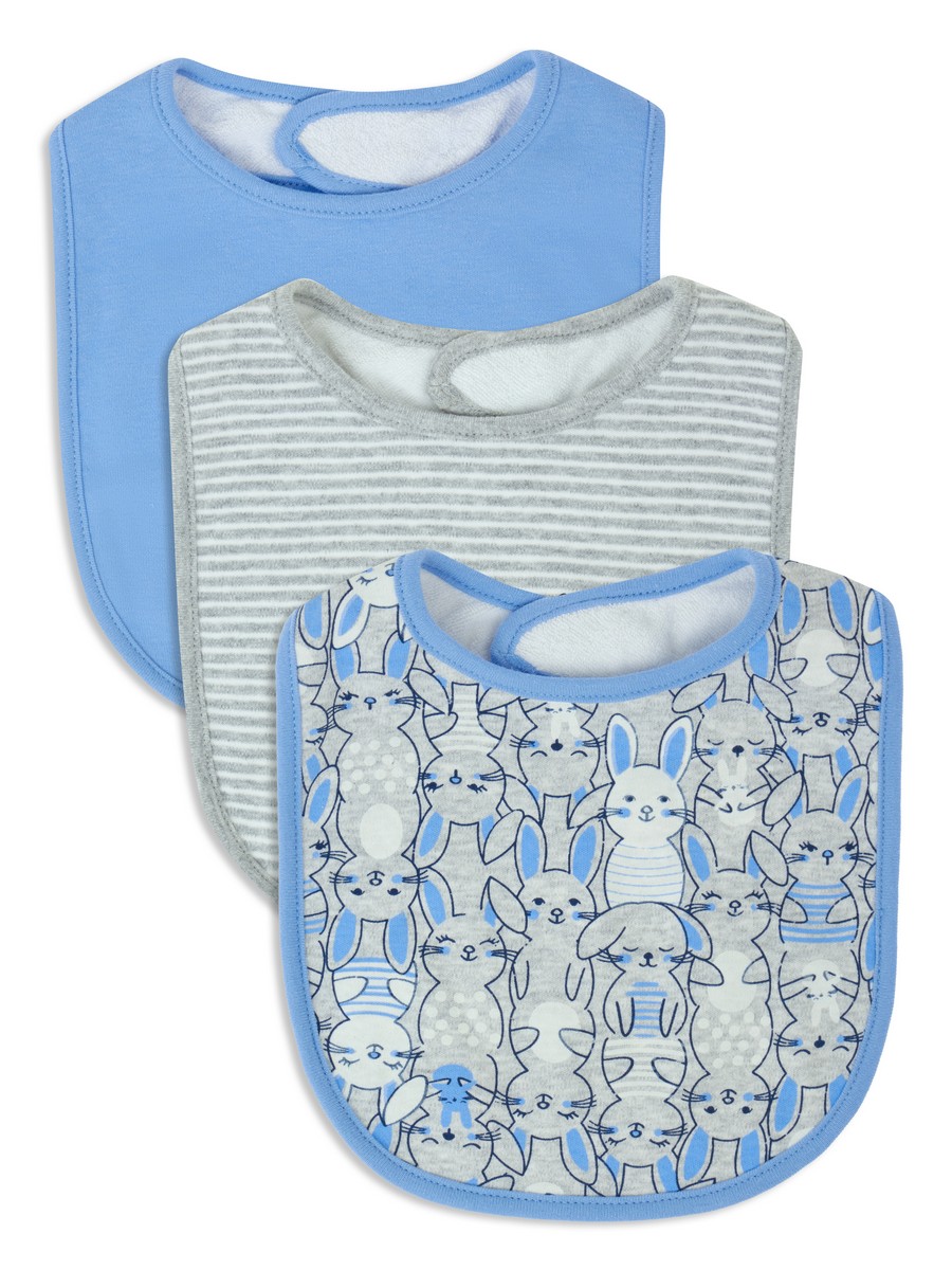 фото Нагрудники для новорожденных me&we nb121-a706-348 синий/св.серый-один размер