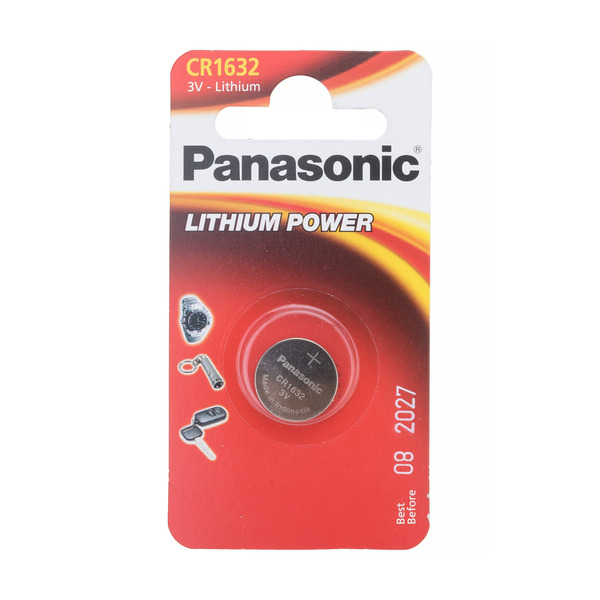 

Батарейка Panasonic Lithium Power CR1632 / 3В / 3V / в блистере 1 штука, Panasonic-8