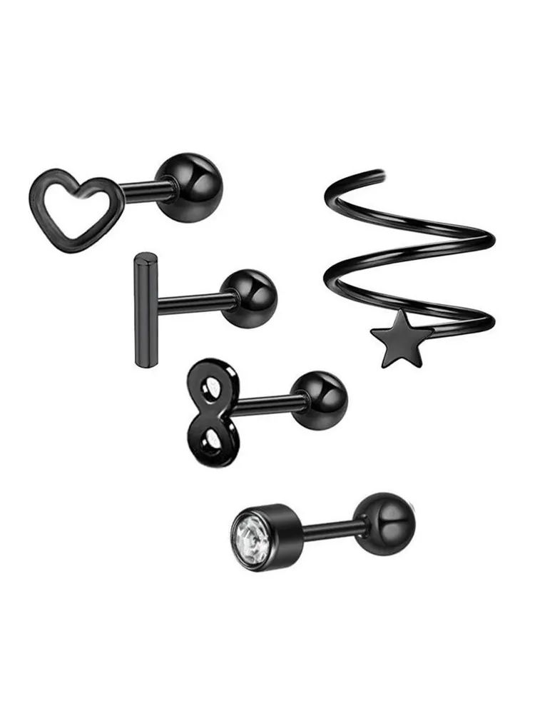 

Комплект пирсингов из стали с фианитом 4Love4You PR-MBN-079-NAB, PR-MBN-079-NAB