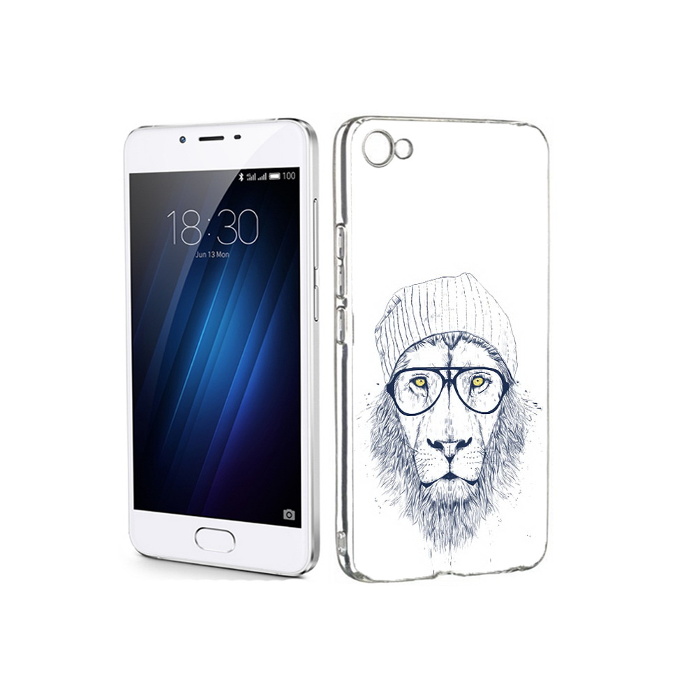 

Чехол MyPads Tocco для Meizu U20 хиппи лев (PT50622.85.663), Прозрачный, Tocco